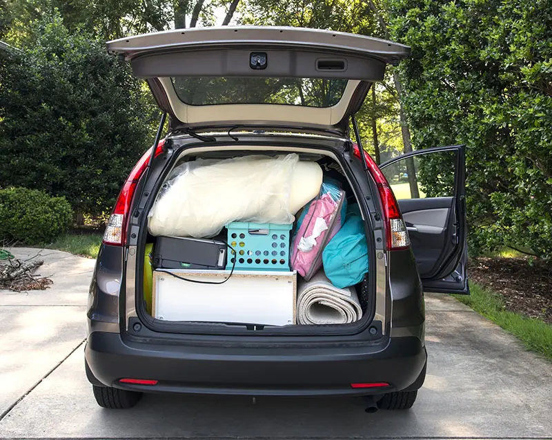 Overloaded vehicles can lead to fines and penalty points